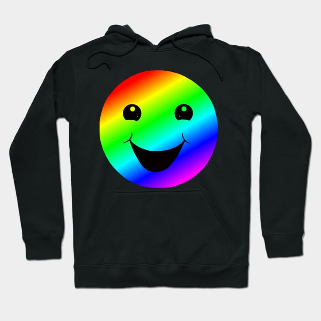 Happy Rainbow Smile Hoodie by Art by Deborah Camp